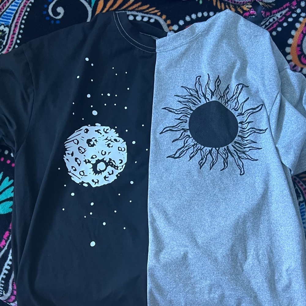 sun & moon oversized tee